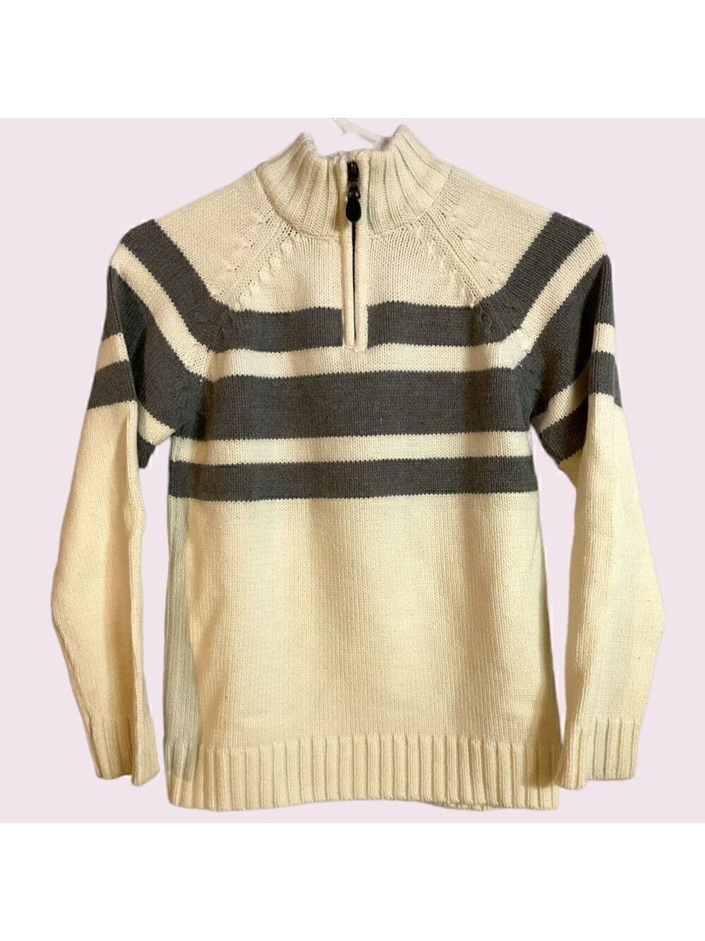The Childrens Place Boys Quarter Zip Sweater Large
